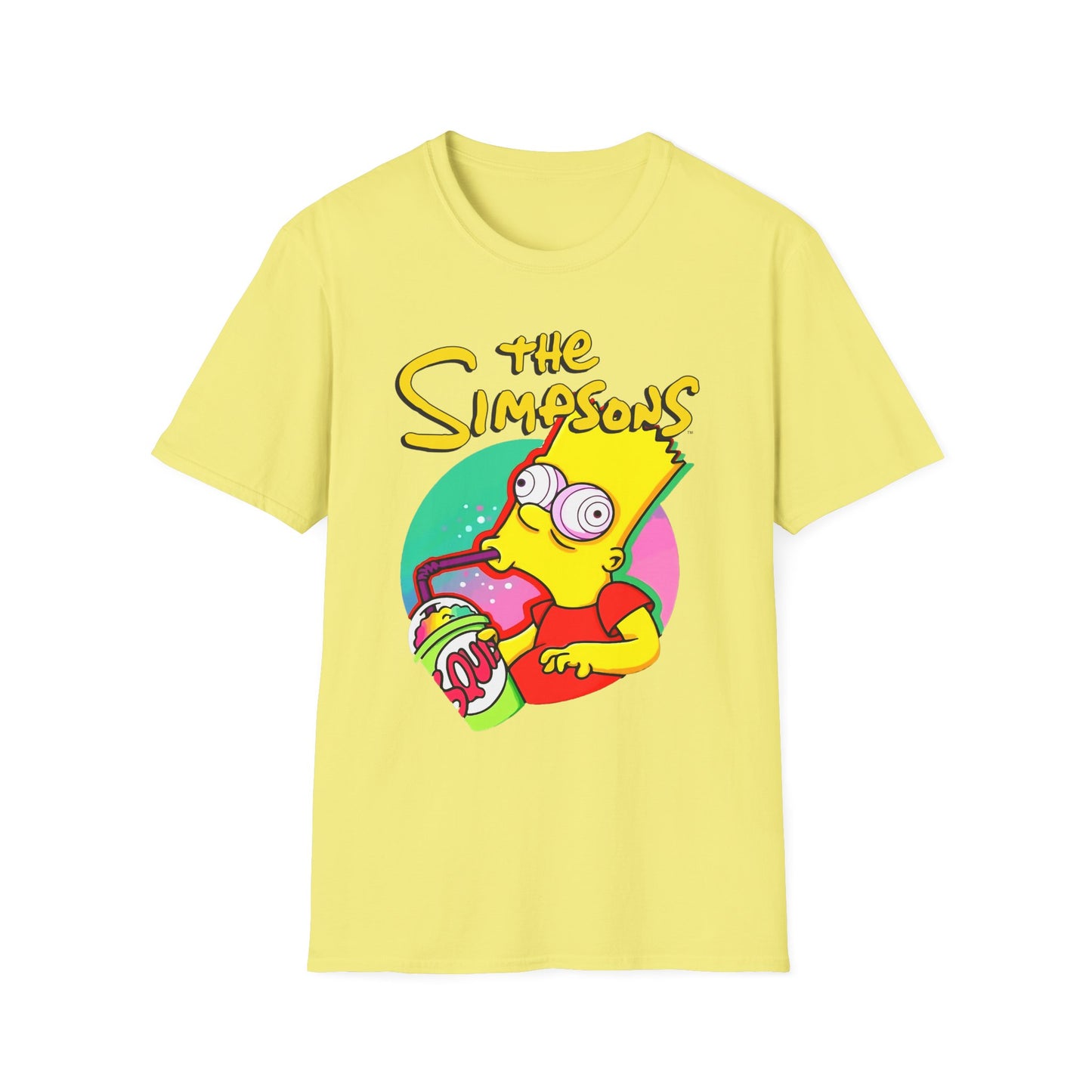 Funny Bart Simpson Unisex Softstyle T-Shirt - Retro Cartoon Tee