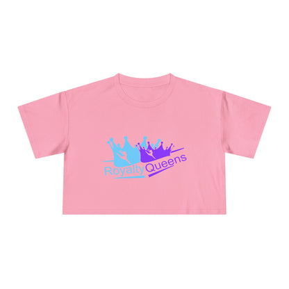 Royalty Queens Women's Crop Tee - Cute Summer Top, Inspirational Shirt, Gift for Her, Birthday Present, Casual Outfit