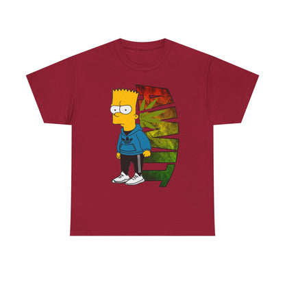 Unisex Heavy Cotton Tee - Bart Simpson Graffiti Style