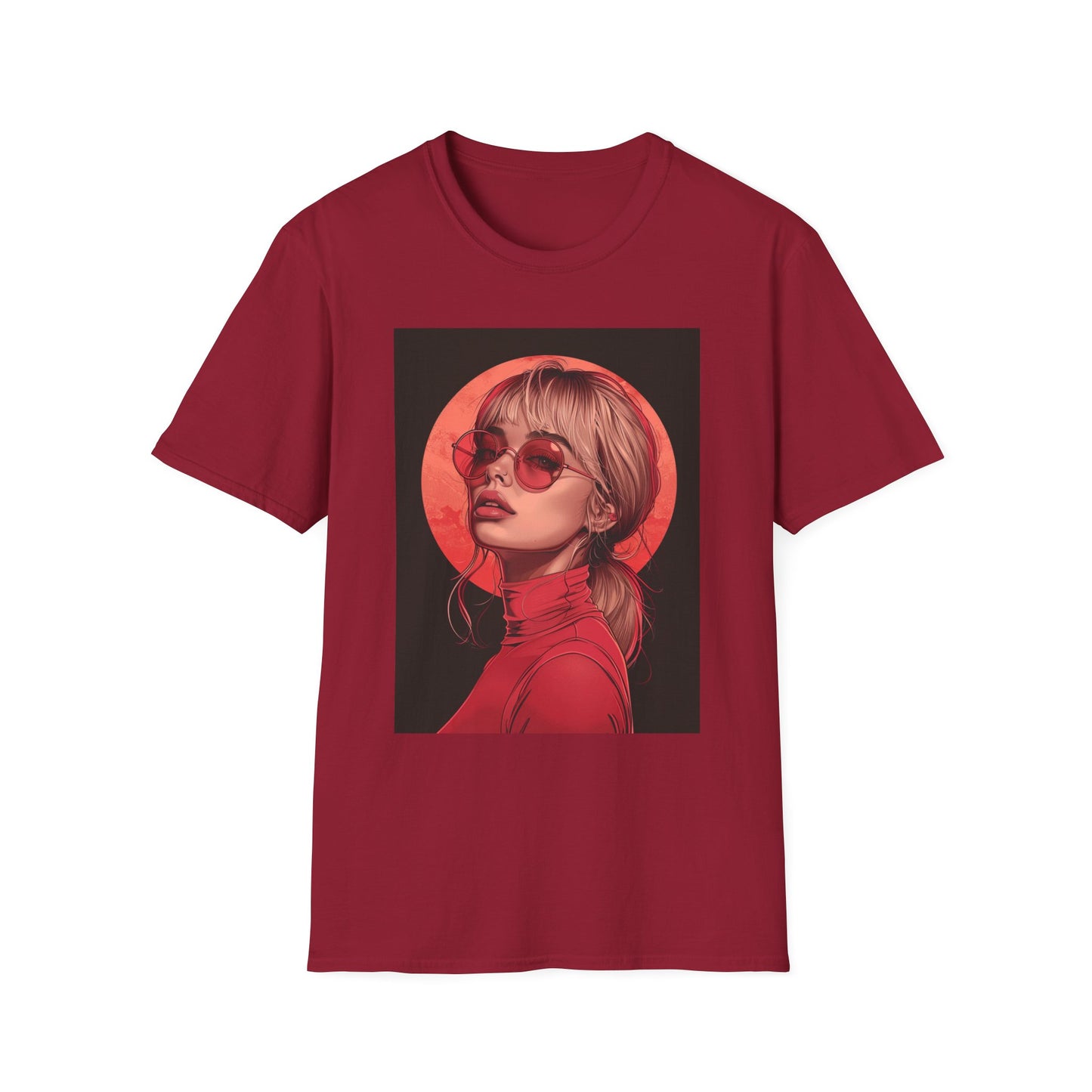 Retro Chic Graphic T-Shirt with Stylish Artwork