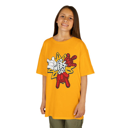 Kids Superhero Graphic Tee - Go Webs Go!