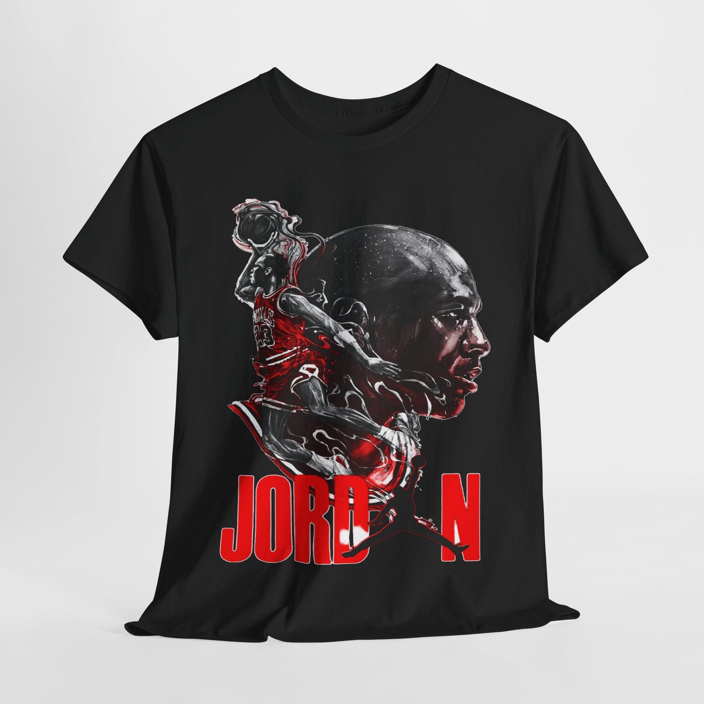 Jordan Inspired Unisex Heavy Cotton Tee - Retro Style Graphic Shirt