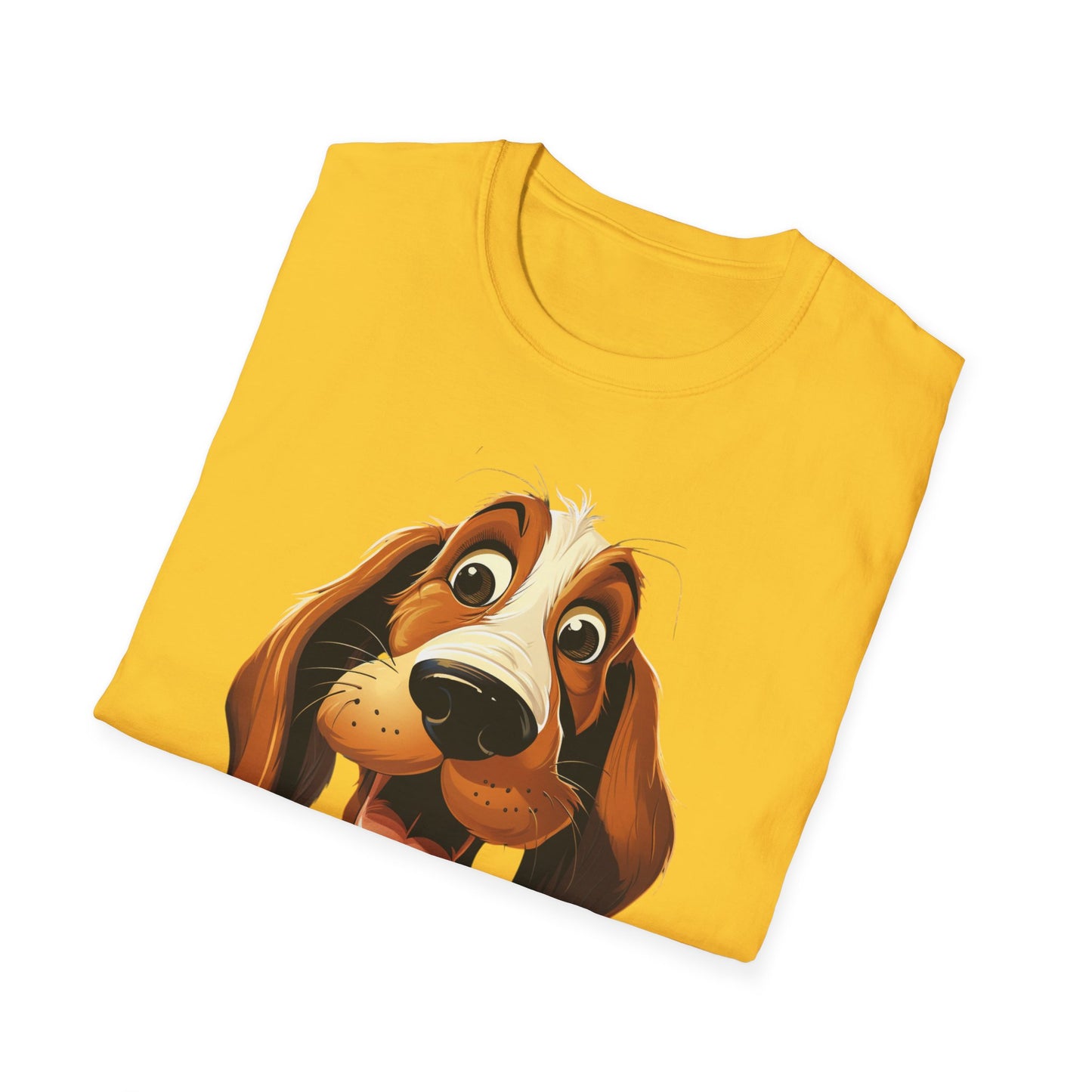 Playful Dog Graphic T-Shirt - Unisex Softstyle Tee for Dog Lovers