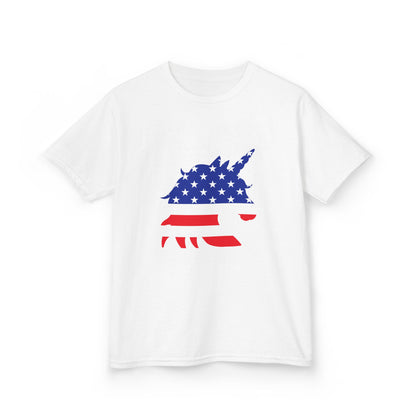 Patriotic Unicorn Kids Heavy Cotton Tee
