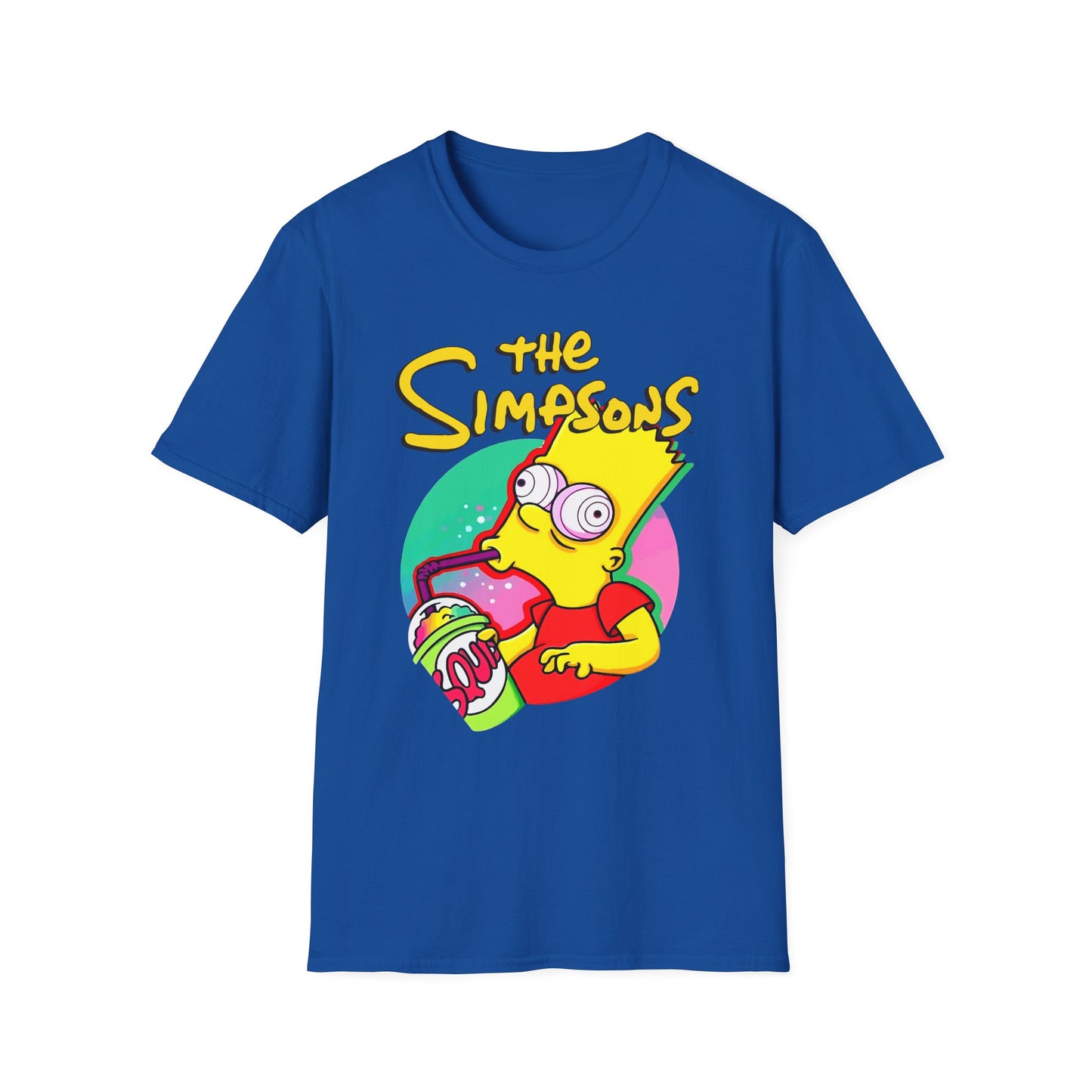 Funny Bart Simpson Unisex Softstyle T-Shirt - Retro Cartoon Tee