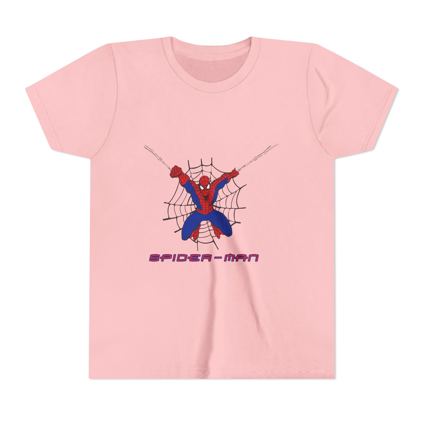 Spider-Man Youth Short Sleeve Tee - Fun Graphic Tee for Kids, Superhero Shirt, Birthday Gift, Comic Theme Apparel, Playtime Wear