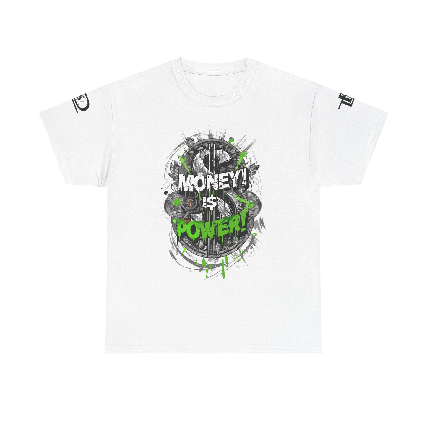 Money Power Unisex Heavy Cotton Tee | Statement Shirt, Motivational Apparel, Gift for Him, Streetwear, Casual T-Shirt