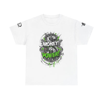 Money Power Unisex Heavy Cotton Tee | Statement Shirt, Motivational Apparel, Gift for Him, Streetwear, Casual T-Shirt