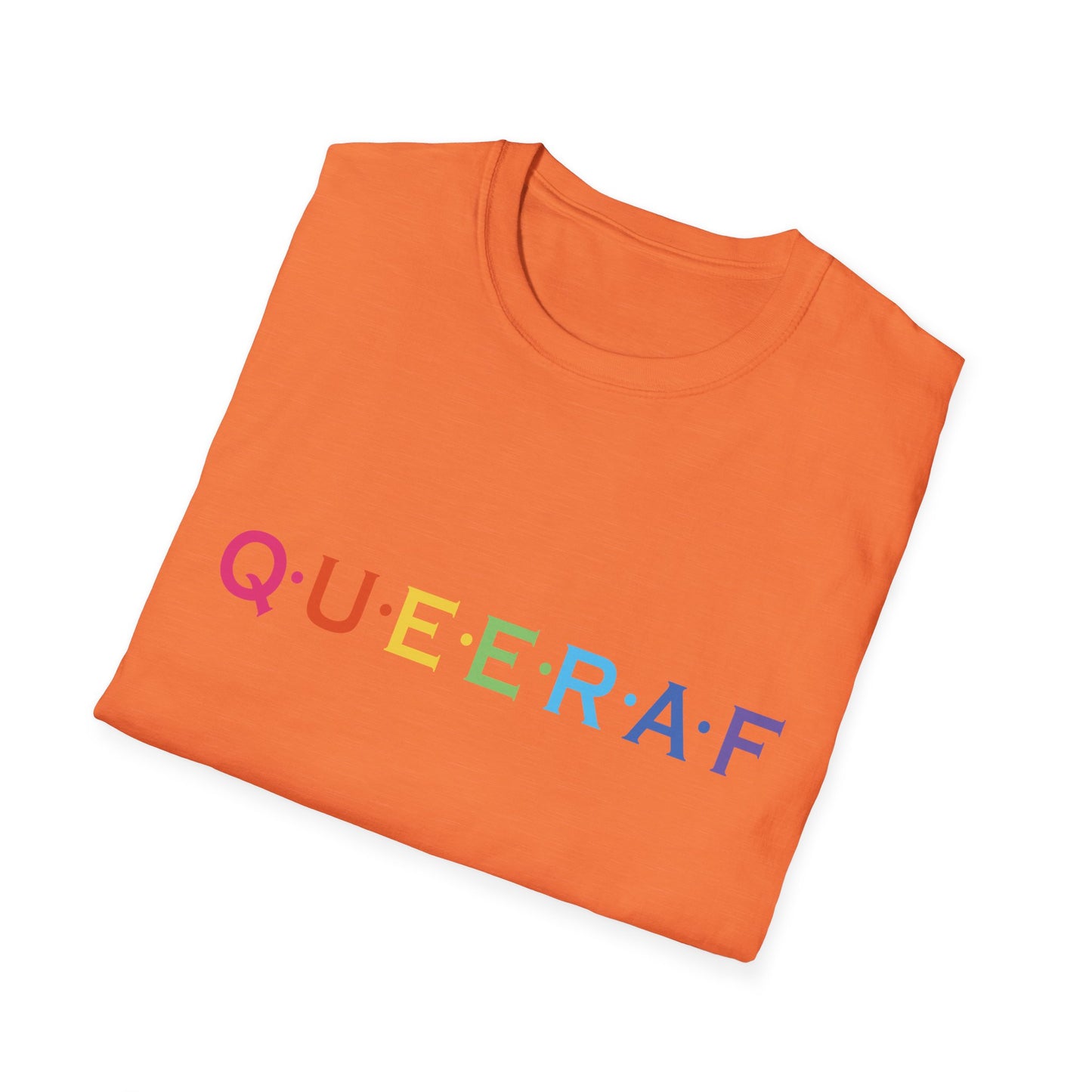 Pride-Inspired Unisex T-Shirt - QUEERAF Graphic Tee for LGBTQ+ Celebrations, Everyday Wear, Gift for Supporters, Inclusive Fashion