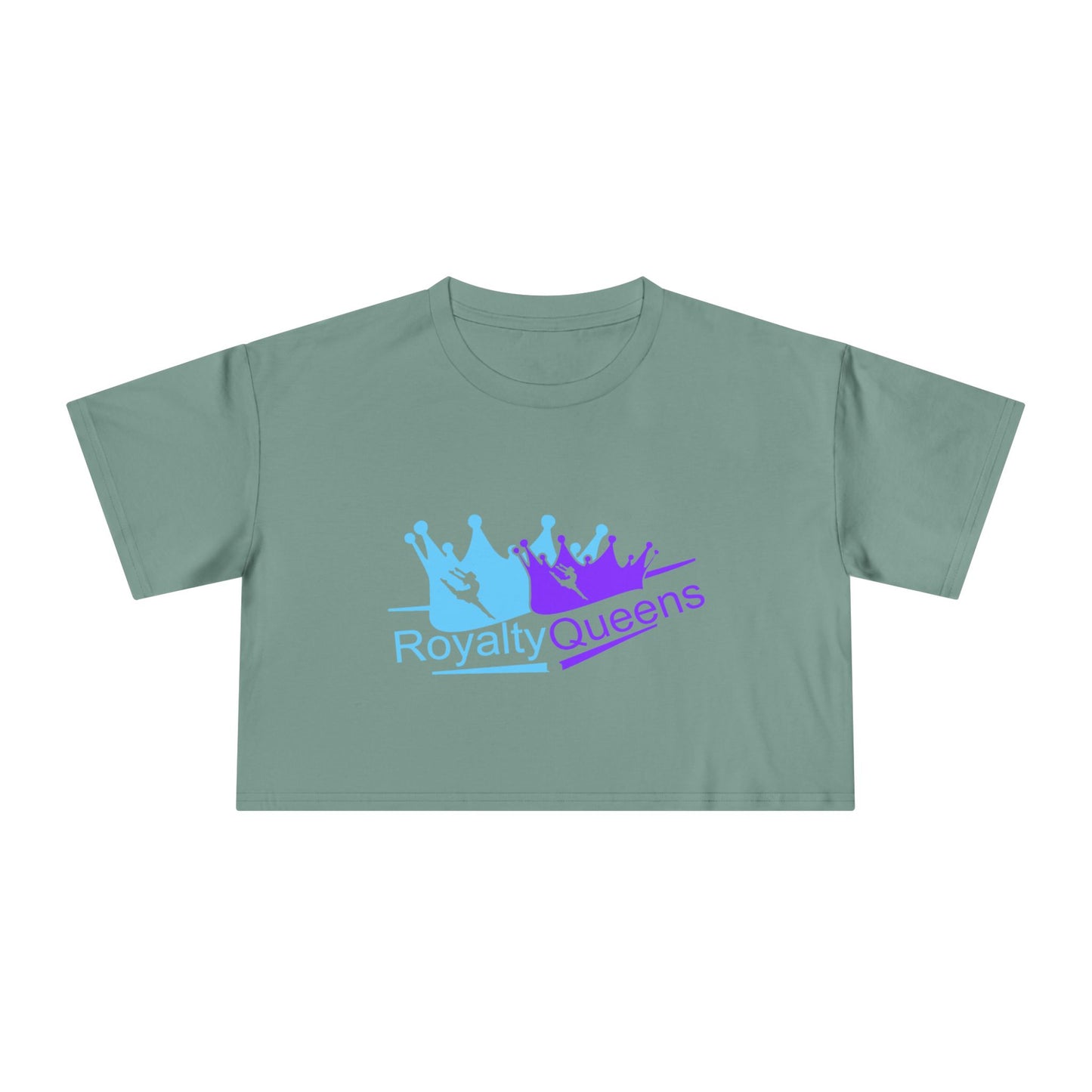 Royalty Queens Women's Crop Tee - Cute Summer Top, Inspirational Shirt, Gift for Her, Birthday Present, Casual Outfit