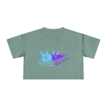 Royalty Queens Women's Crop Tee - Cute Summer Top, Inspirational Shirt, Gift for Her, Birthday Present, Casual Outfit