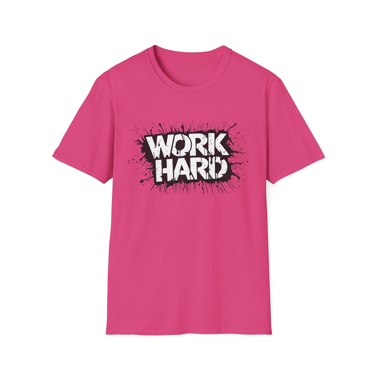 Work Hard Unisex T-Shirt - Motivational Tee for Gym, Gifts, Casual Wear, Funny Shirt, Work Motivation Apparel