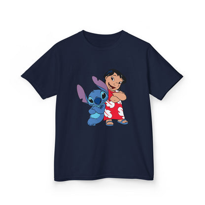 Kids Hawaiian Style T-Shirt with Stitch and Lilo