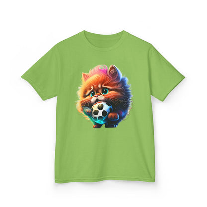 Cute kitty Soccer Kids Tee - Fun & Playful Cotton T-Shirt