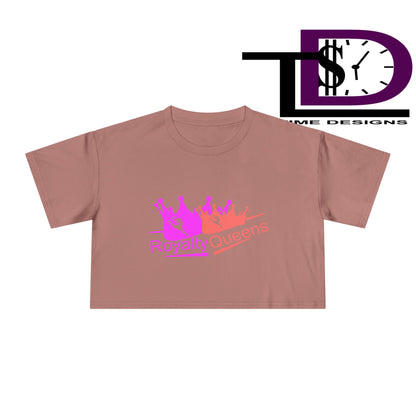 Royalty Queens Crop Tee - Stylish Women's Fashion for Birthdays, Festivals, Casual Wear, Gifts for Her, Trendy Outfit