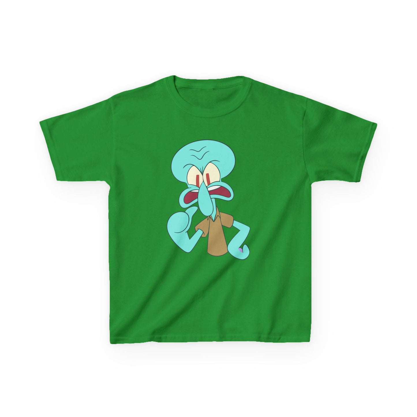 Squidward Kids T-Shirt, Fun Cartoon Tee, Gift for Kids, Summer Wear, Back to School, Birthday Gift, Playful Tee