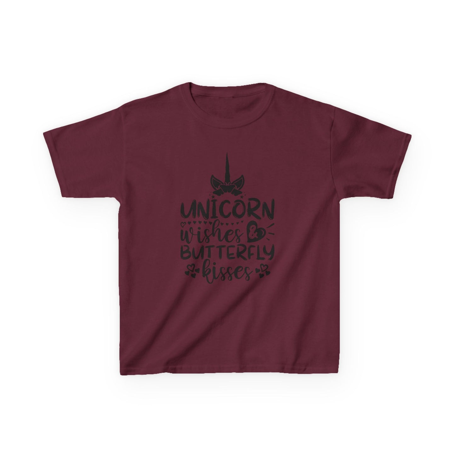 Unicorn Wishes Kids Tee - Adorable Heavy Cotton T-Shirt for Magical Moments