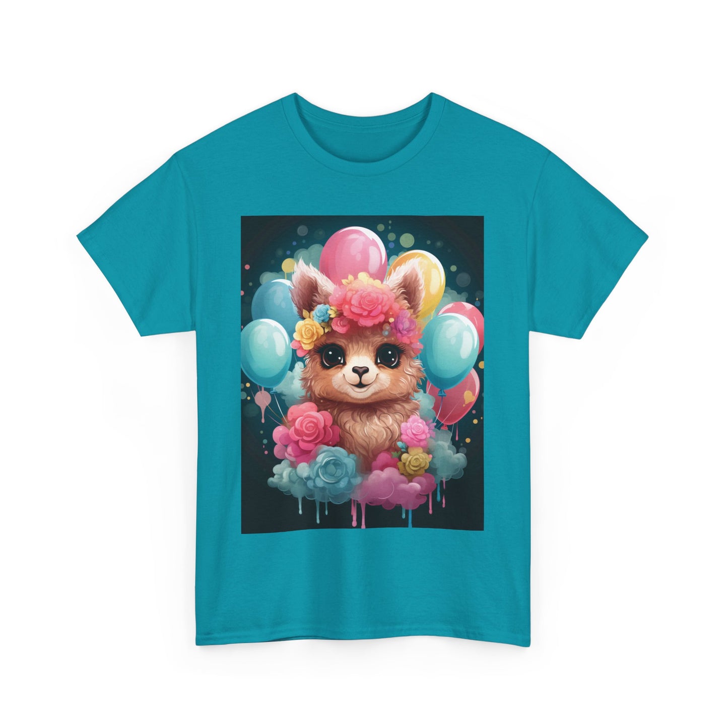 Cute Floral Dog Unisex Heavy Cotton Tee - Perfect for Dog Lovers!