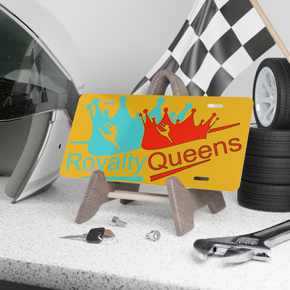 Royalty Queens Vanity Plate | Custom License Plate Gift for Queens | Car Decor | Unique Home Gift | Personalized Car Accessory