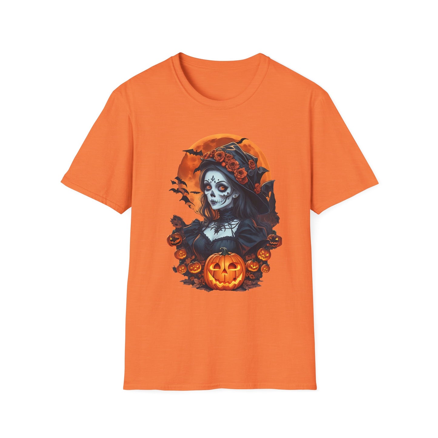 Spooky Halloween Graphic Tee, Unisex Softstyle T-Shirt, Fall Fashion, Halloween Costume, Pumpkin Decor, October Celebration