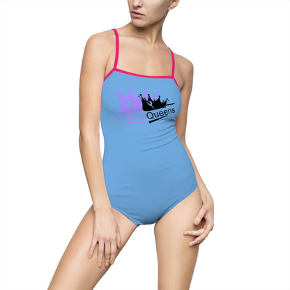 Sassy Queens One-Piece Swimsuit, Summer Beachwear, Pool Party Attire, Vacation Swimwear, Fun Swim Suit, Gift for Friends