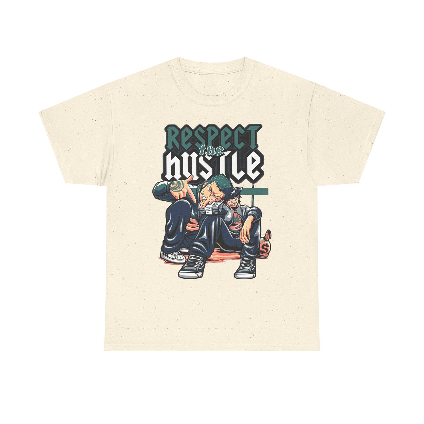 Respect the Hustle Unisex Heavy Cotton Tee - Streetwear Style Graphic Tee