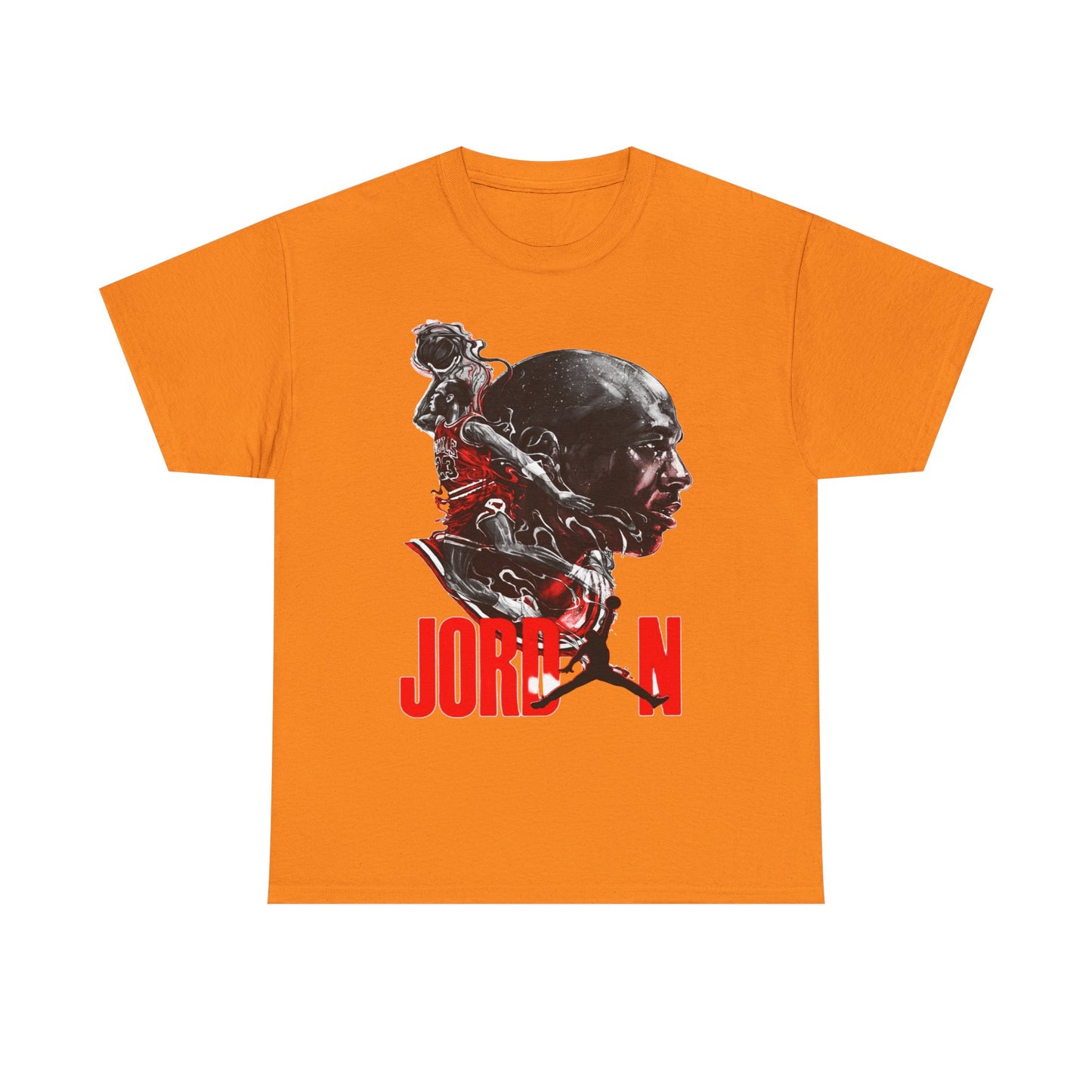 Jordan Inspired Unisex Heavy Cotton Tee - Retro Style Graphic Shirt