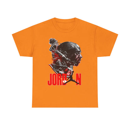 Jordan Inspired Unisex Heavy Cotton Tee - Retro Style Graphic Shirt