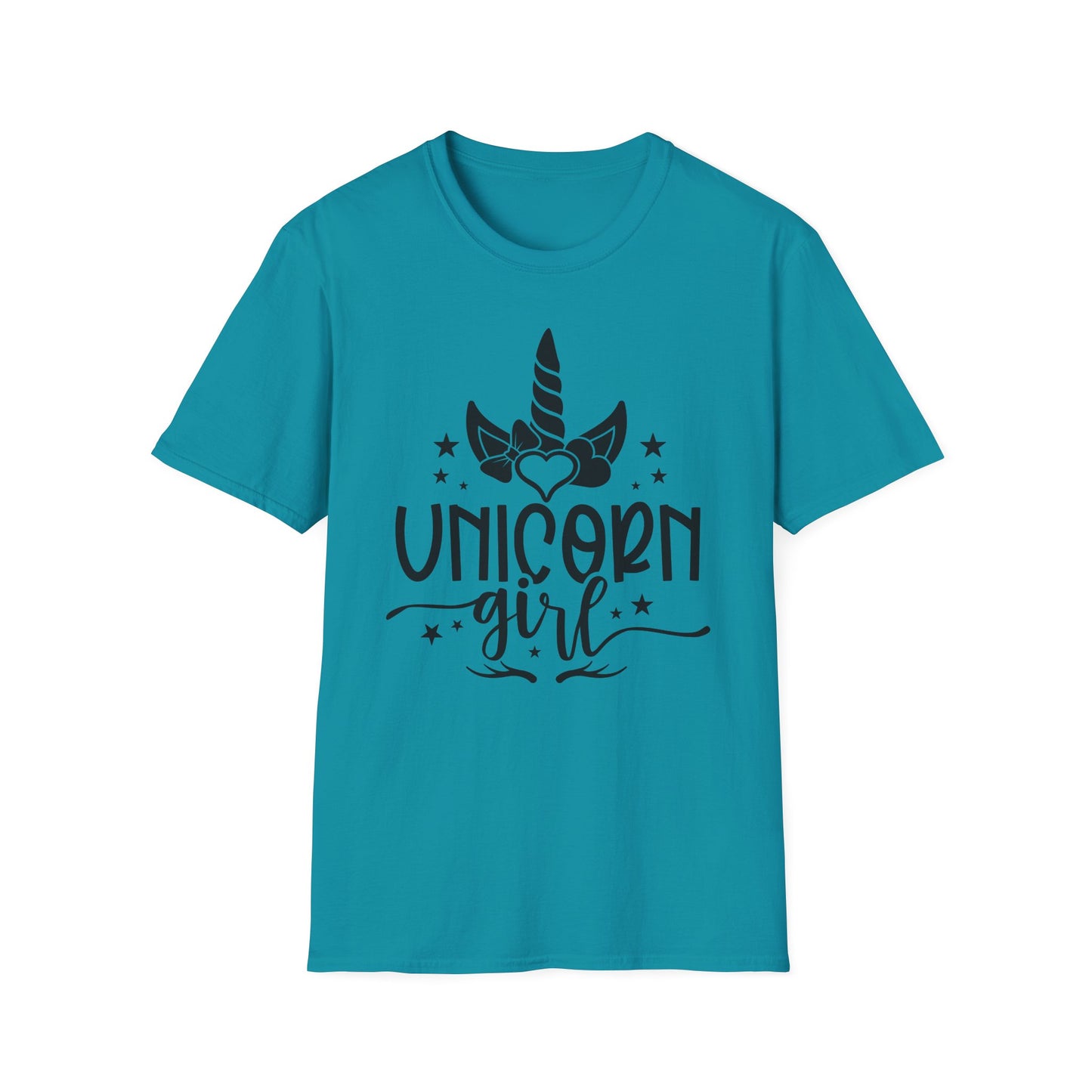 Unicorn Girl Softstyle T-Shirt for Kids & Teens - Cute Fantasy Tee
