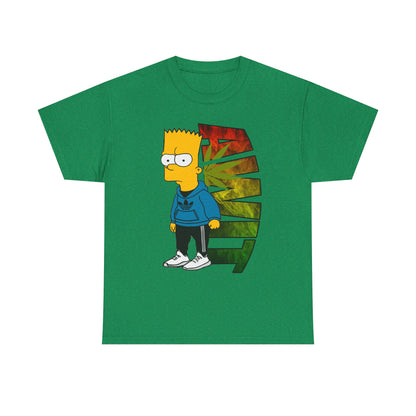 Unisex Heavy Cotton Tee - Bart Simpson Graffiti Style