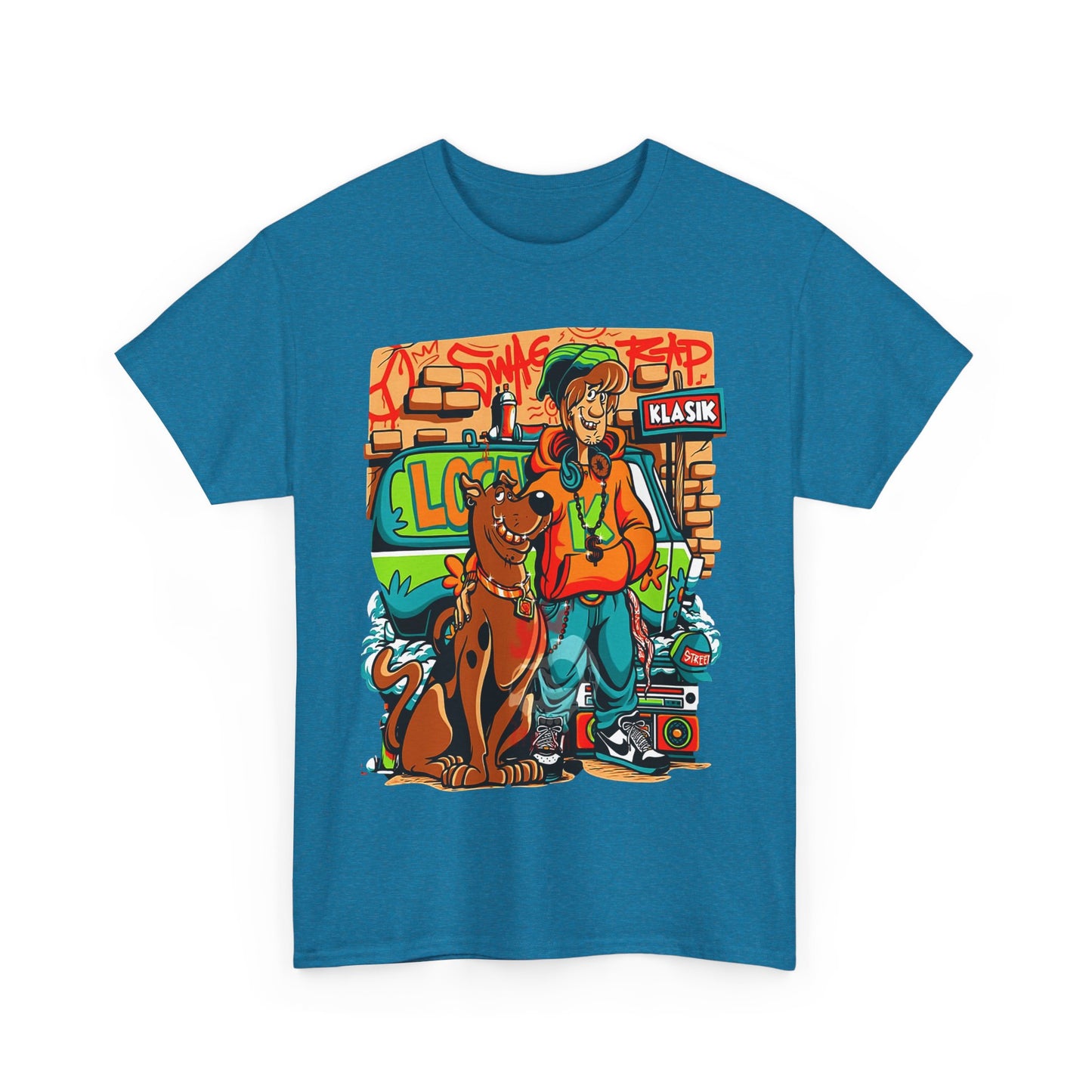Retro Scooby-Doo Unisex Heavy Cotton Tee - Vintage Cartoon Print