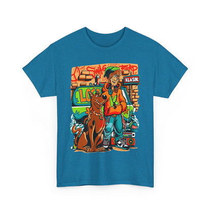 Retro Scooby-Doo Unisex Heavy Cotton Tee - Vintage Cartoon Print