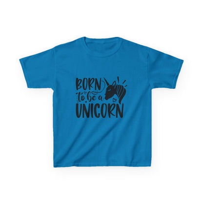 Kids Unicorn T-Shirt - "Born to Be a Unicorn" - Fun Cotton Tee for Boys & Girls