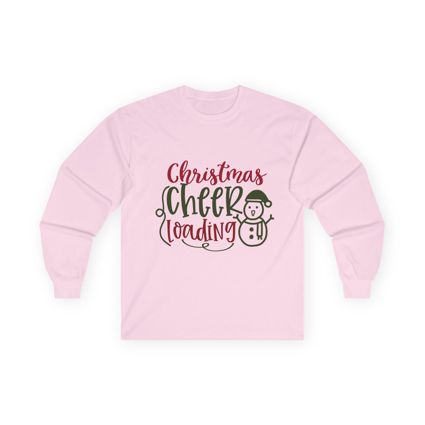 Christmas Cheer Long Sleeve Tee, Holiday Apparel, Unisex Cotton Tee, Winter Shirt, Festive Gift, Cozy Holiday Wear