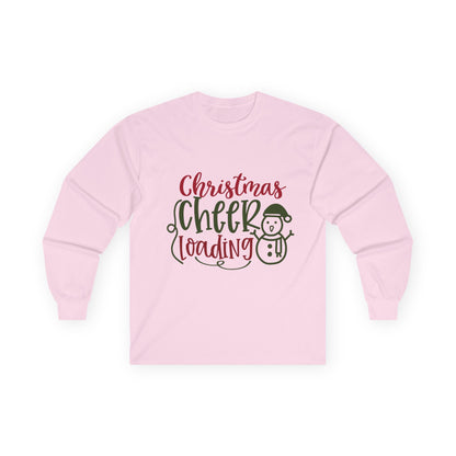 Christmas Cheer Long Sleeve Tee, Holiday Apparel, Unisex Cotton Tee, Winter Shirt, Festive Gift, Cozy Holiday Wear