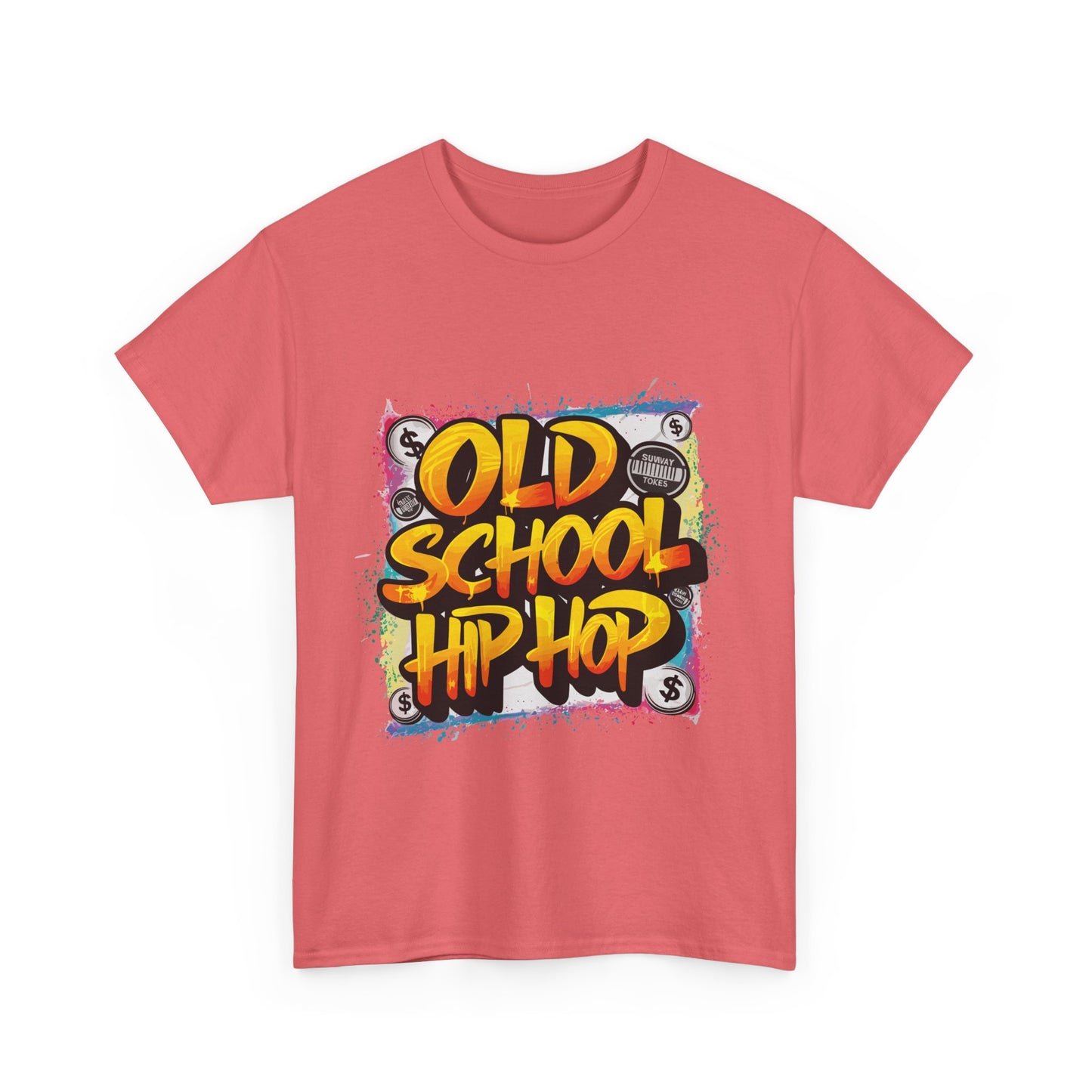 Old School Hip Hop Unisex Heavy Cotton Tee, Retro Streetwear Shirt, Gift for Music Lovers, Vintage Hip Hop Apparel, Cool Graphic Tee