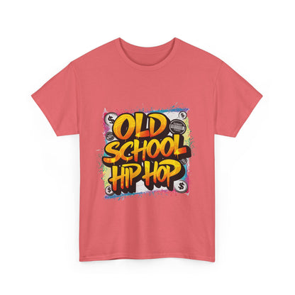 Old School Hip Hop Unisex Heavy Cotton Tee, Retro Streetwear Shirt, Gift for Music Lovers, Vintage Hip Hop Apparel, Cool Graphic Tee