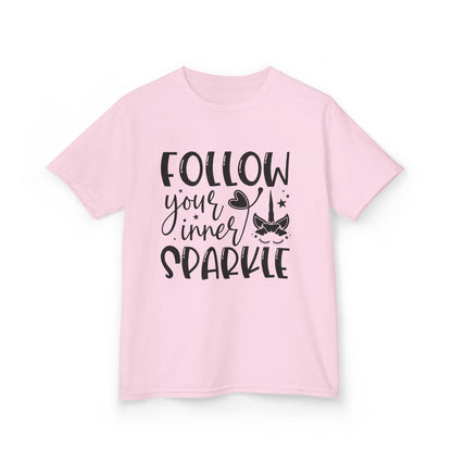 Kids 'Follow Your Inner Sparkle' Tee - Fun Cotton Shirt for Creative Kids
