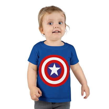 Captain Shield Toddler T-shirt, Kids Superhero Shirt, Birthday Outfit, Gift for Boys, Marvel Inspired Apparel