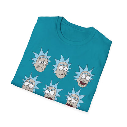 Rick and Morty Unisex Softstyle T-Shirt - Fun Cartoon Design for Fans