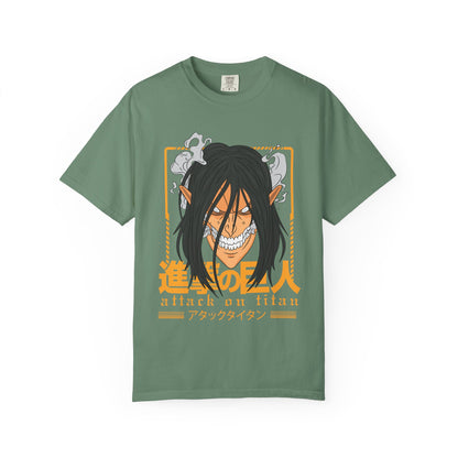 Attack on Titan Unisex Garment-Dyed T-shirt | Manga Fans Shirt | Anime Apparel | Comic Con Gift | Casual Wear | Unique Gift