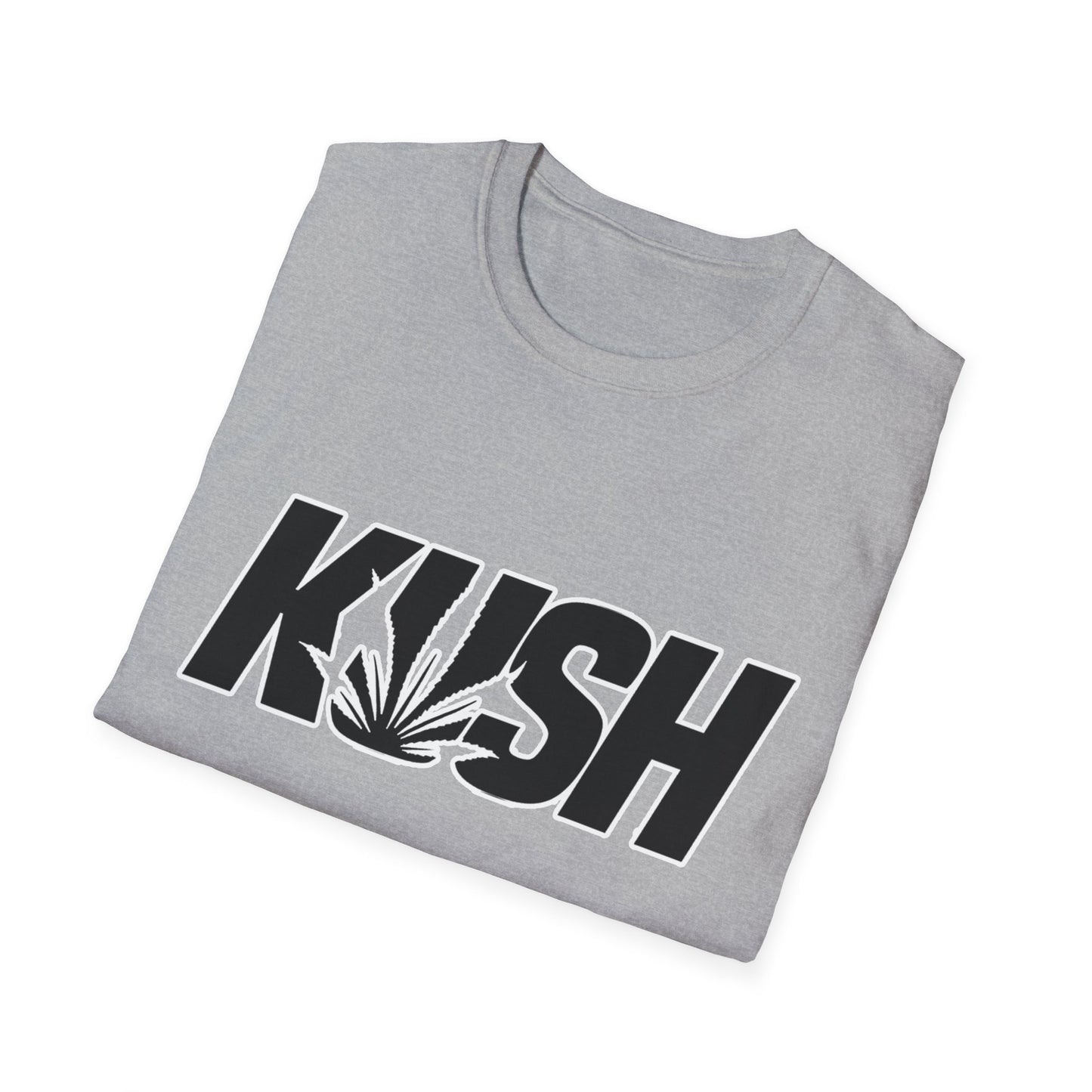KUSH Graphic Unisex Softstyle T-Shirt - Cool Cannabis Vibe
