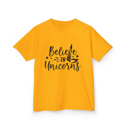 Believe in Unicorns Kids T-Shirt - Inspirational Cotton Tee for Dreamers
