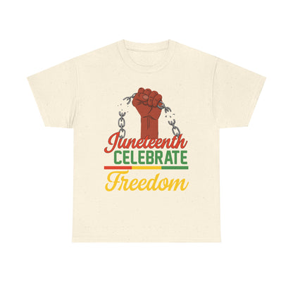 Juneteenth Freedom Tee, Celebrate Freedom Shirt, Unisex Cotton T-Shirt, Black History Month Apparel, Equality and Justice Top