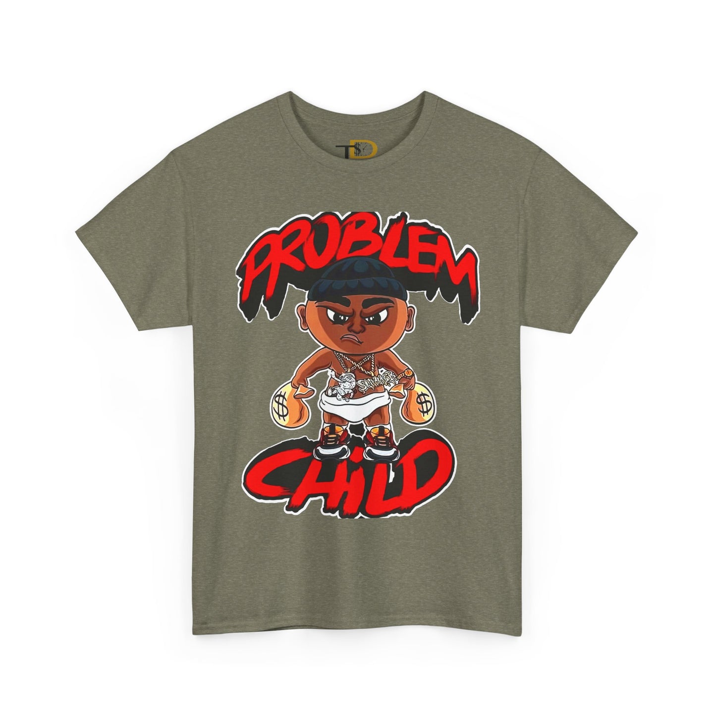 Problem Child Unisex Heavy Cotton Tee - Bold Graphic for Streetwear Lovers
