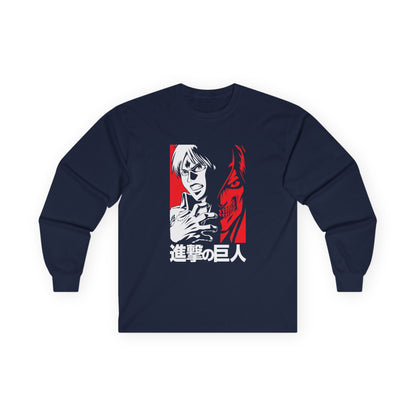 Attack on Titan Anime Long Sleeve Tee — Shingeki no Kyojin Graphic Shirt