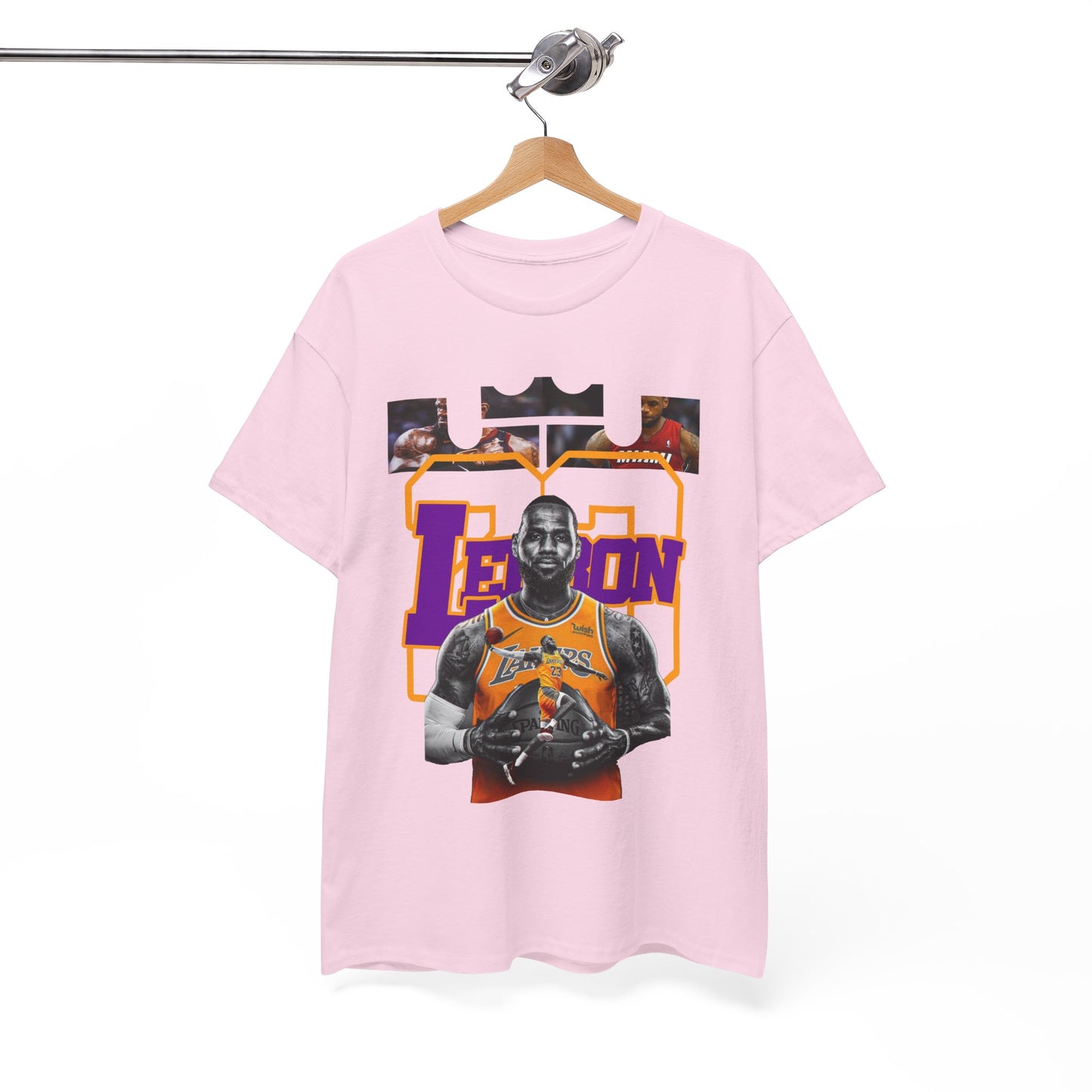 LeBron James Unisex Heavy Cotton Tee - Basketball Fan Apparel