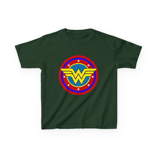Wonder Woman Kids Tee, Superhero Shirt, Birthday Gift, Comic Book Apparel, Children's Clothing, Cartoon T-Shirt, Movie Merchandise