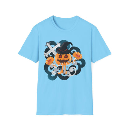 Halloween Pumpkin Graphic Tee, Unisex T-Shirt, Fall Fashion, Spooky Season Shirt, Trick or Treat Apparel, Casual Halloween Outfit