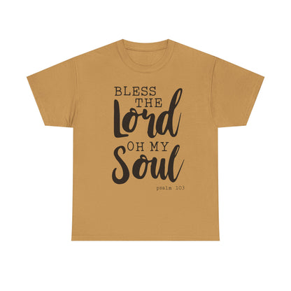 Bless the Lord Unisex Heavy Cotton Tee - Inspirational Christian Shirt